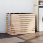 vidaXL Coș de rufe, 88,5x44x66 cm, lemn masiv de pin vidaXL Coș de rufe, 88,5x44x66 cm, lemn masiv de pin