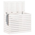 vidaXL Coș de rufe, alb, 88,5x44x66 cm, lemn masiv de pin vidaXL Coș de rufe, alb, 88,5x44x66 cm, lemn masiv de pin