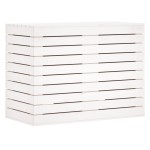 vidaXL Coș de rufe, alb, 88,5x44x66 cm, lemn masiv de pin vidaXL Coș de rufe, alb, 88,5x44x66 cm, lemn masiv de pin