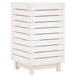 vidaXL Coș de rufe, alb, 44x44x76 cm, lemn masiv de pin vidaXL Coș de rufe, alb, 44x44x76 cm, lemn masiv de pin