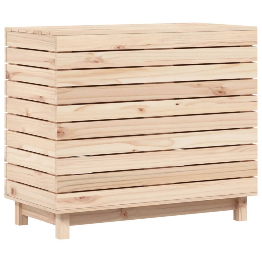 vidaXL Coș de rufe, 88,5x44x76 cm, lemn masiv de pin