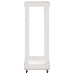 vidaXL Suport de bușteni cu roți, alb, 76,5x40x108 cm, lemn masiv pin vidaXL Suport de bușteni cu roți, alb, 76,5x40x108 cm, lemn masiv pin