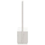 vidaXL Cuier haine cu pantofar alb 113x40x157,5 cm lemn masiv de pin vidaXL Cuier haine cu pantofar alb 113x40x157,5 cm lemn masiv de pin