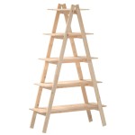 vidaXL Raft cu 5 niveluri în formă de A 110x40x180,5 cm lemn masiv pin