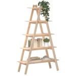vidaXL Raft cu 5 niveluri în formă de A 110x40x180,5 cm lemn masiv pin