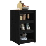 vidaXL Dulap bucătărie de exterior negru, 55x55x92 cm, lemn masiv pin vidaXL Dulap bucătărie de exterior negru, 55x55x92 cm, lemn masiv pin