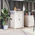 vidaXL Uși de bucătărie de exterior, alb, 50x9x82cm, lemn masiv de pin vidaXL Uși de bucătărie de exterior, alb, 50x9x82cm, lemn masiv de pin
