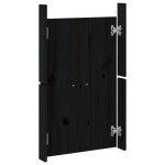 vidaXL Uși de bucătărie de exterior, negru, 50x9x82 cm, lemn masiv pin vidaXL Uși de bucătărie de exterior, negru, 50x9x82 cm, lemn masiv pin