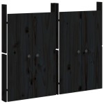 vidaXL Uși de bucătărie de exterior 2 buc., negru, 50x9x82 cm