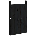 vidaXL Uși de bucătărie de exterior 2 buc., negru, 50x9x82 cm