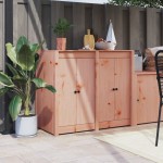 vidaXL Uși de bucătărie de exterior 2 buc., 50x9x82 cm, lemn masiv pin vidaXL Uși de bucătărie de exterior 2 buc., 50x9x82 cm, lemn masiv pin