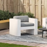 vidaXL Canapea de grădină, alb, 79x60x62 cm, lemn masiv pin vidaXL Canapea de grădină, alb, 79x60x62 cm, lemn masiv pin