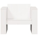 vidaXL Canapea de grădină, alb, 79x60x62 cm, lemn masiv pin vidaXL Canapea de grădină, alb, 79x60x62 cm, lemn masiv pin