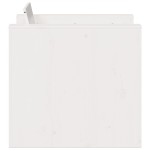 vidaXL Canapea de grădină, alb, 79x60x62 cm, lemn masiv pin vidaXL Canapea de grădină, alb, 79x60x62 cm, lemn masiv pin