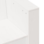 vidaXL Canapea de grădină, alb, 79x60x62 cm, lemn masiv pin vidaXL Canapea de grădină, alb, 79x60x62 cm, lemn masiv pin