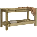 vidaXL Bancă de grădină, 82,5x35x45 cm, lemn masiv de pin tratat