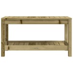 vidaXL Bancă de grădină, 82,5x35x45 cm, lemn masiv de pin tratat