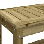 vidaXL Bancă de grădină, 82,5x35x45 cm, lemn masiv de pin tratat