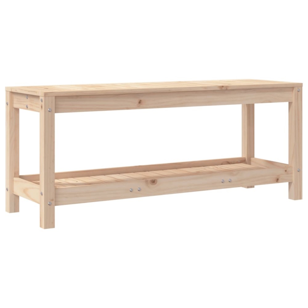vidaXL Bancă de grădină, 108x35x45 cm, lemn masiv de pin