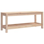 vidaXL Bancă de grădină, 108x35x45 cm, lemn masiv de pin vidaXL Bancă de grădină, 108x35x45 cm, lemn masiv de pin