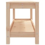 vidaXL Bancă de grădină, 108x35x45 cm, lemn masiv de pin vidaXL Bancă de grădină, 108x35x45 cm, lemn masiv de pin