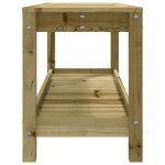 vidaXL Bancă de grădină, 108x35x45 cm, lemn masiv de pin tratat vidaXL Bancă de grădină, 108x35x45 cm, lemn masiv de pin tratat