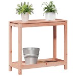 vidaXL Masă de plantare cu raft, 82,5x35x75 cm, lemn masiv de pin vidaXL Masă de plantare cu raft, 82,5x35x75 cm, lemn masiv de pin