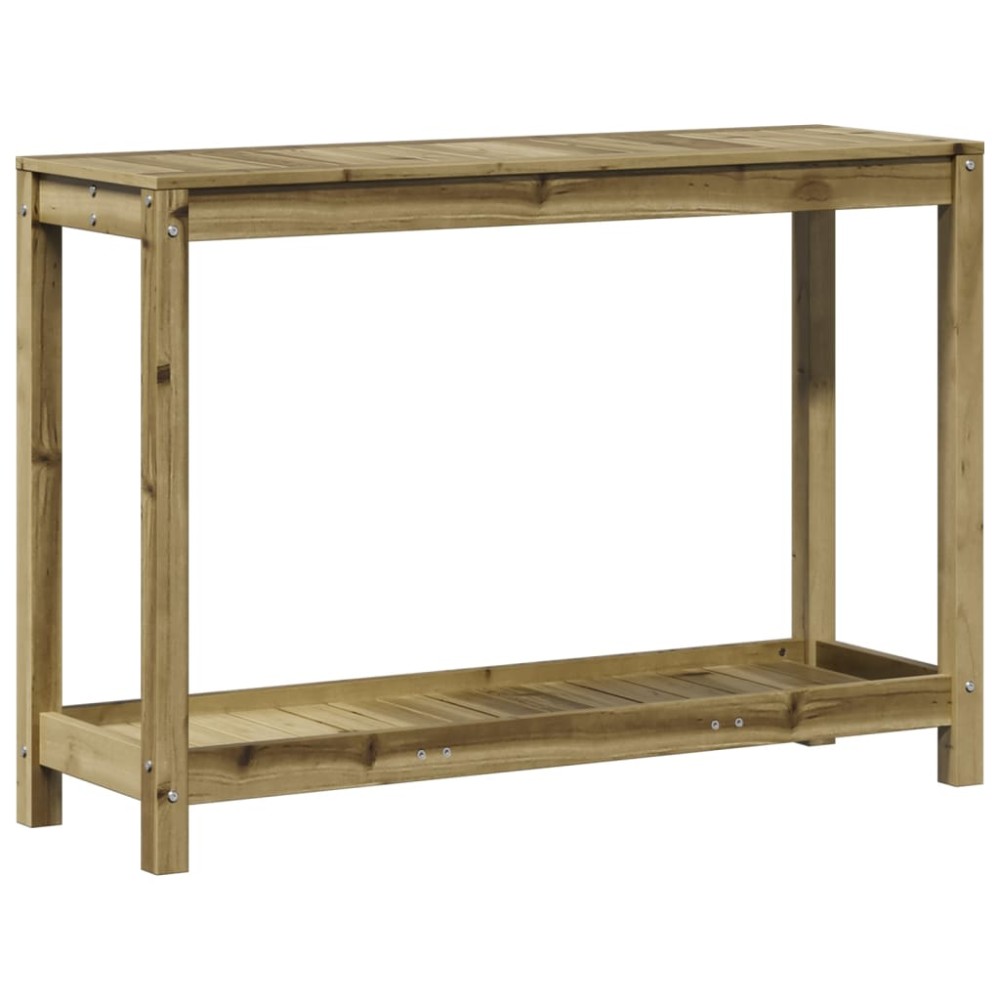 vidaXL Masă de plantare cu raft, 108x35x75 cm, lemn de pin tratat
