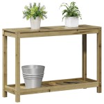 vidaXL Masă de plantare cu raft, 108x35x75 cm, lemn de pin tratat vidaXL Masă de plantare cu raft, 108x35x75 cm, lemn de pin tratat