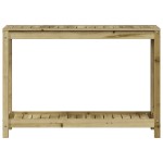 vidaXL Masă de plantare cu raft, 108x35x75 cm, lemn de pin tratat vidaXL Masă de plantare cu raft, 108x35x75 cm, lemn de pin tratat