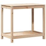 vidaXL Masă de plantare cu poliță, 82,5x50x75 cm, lemn masiv de pin vidaXL Masă de plantare cu poliță, 82,5x50x75 cm, lemn masiv de pin