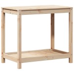 vidaXL Masă de plantare cu poliță, 82,5x50x75 cm, lemn masiv de pin vidaXL Masă de plantare cu poliță, 82,5x50x75 cm, lemn masiv de pin