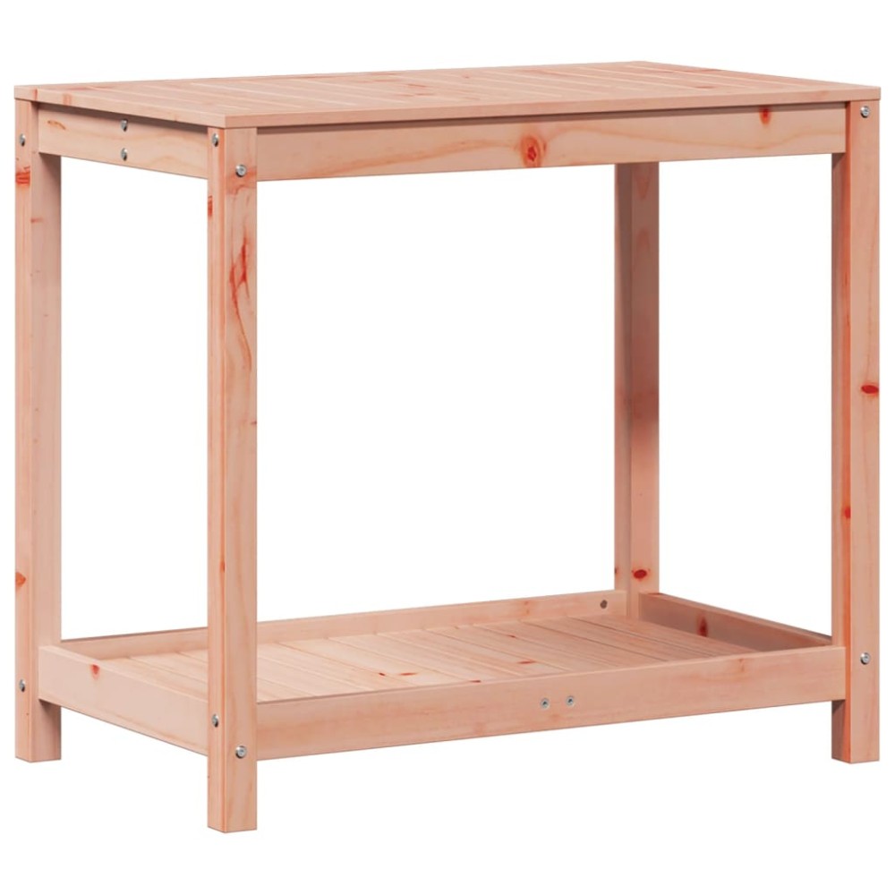 vidaXL Masă de plantare cu raft, 82,5x50x75 cm, lemn masiv douglas
