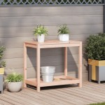 vidaXL Masă de plantare cu raft, 82,5x50x75 cm, lemn masiv douglas vidaXL Masă de plantare cu raft, 82,5x50x75 cm, lemn masiv douglas