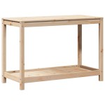 vidaXL Masă de plantare cu poliță, 108x50x75 cm, lemn masiv de pin vidaXL Masă de plantare cu poliță, 108x50x75 cm, lemn masiv de pin