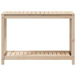 vidaXL Masă de plantare cu poliță, 108x50x75 cm, lemn masiv de pin vidaXL Masă de plantare cu poliță, 108x50x75 cm, lemn masiv de pin