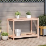 vidaXL Masă de plantare cu raft, 108x50x75 cm, lemn masiv douglas vidaXL Masă de plantare cu raft, 108x50x75 cm, lemn masiv douglas
