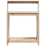 vidaXL Masă de plantare cu rafturi, 82,5x50x109,5 cm, lemn masiv pin vidaXL Masă de plantare cu rafturi, 82,5x50x109,5 cm, lemn masiv pin