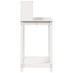 vidaXL Masă de plantare cu rafturi alb 82,5x50x109,5 cm lemn masiv pin vidaXL Masă de plantare cu rafturi alb 82,5x50x109,5 cm lemn masiv pin
