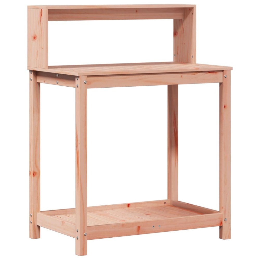 vidaXL Masă de plantare cu rafturi 82,5x50x109,5 cm lemn masiv douglas