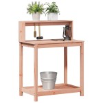 vidaXL Masă de plantare cu rafturi 82,5x50x109,5 cm lemn masiv douglas vidaXL Masă de plantare cu rafturi 82,5x50x109,5 cm lemn masiv douglas