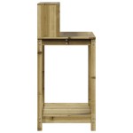vidaXL Masă de plantare cu rafturi, 82,5x50x109,5 cm, lemn pin tratat vidaXL Masă de plantare cu rafturi, 82,5x50x109,5 cm, lemn pin tratat