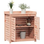 vidaXL Masă de plantare cu rafturi 82,5x50x86,5 cm lemn masiv douglas vidaXL Masă de plantare cu rafturi 82,5x50x86,5 cm lemn masiv douglas