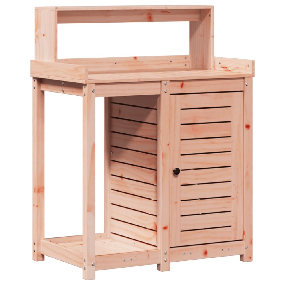 vidaXL Masă de plantare cu rafturi 82,5x50x109,5 cm lemn masiv douglas
