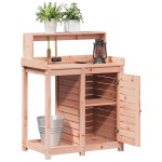 vidaXL Masă de plantare cu rafturi 82,5x50x109,5 cm lemn masiv douglas vidaXL Masă de plantare cu rafturi 82,5x50x109,5 cm lemn masiv douglas