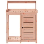 vidaXL Masă de plantare cu rafturi 82,5x50x109,5 cm lemn masiv douglas vidaXL Masă de plantare cu rafturi 82,5x50x109,5 cm lemn masiv douglas