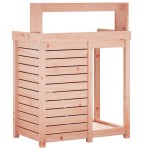 vidaXL Masă de plantare cu rafturi 82,5x50x109,5 cm lemn masiv douglas vidaXL Masă de plantare cu rafturi 82,5x50x109,5 cm lemn masiv douglas