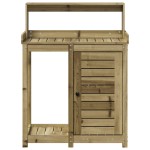 vidaXL Masă de plantare cu rafturi, 82,5x50x109,5 cm, lemn pin tratat vidaXL Masă de plantare cu rafturi, 82,5x50x109,5 cm, lemn pin tratat