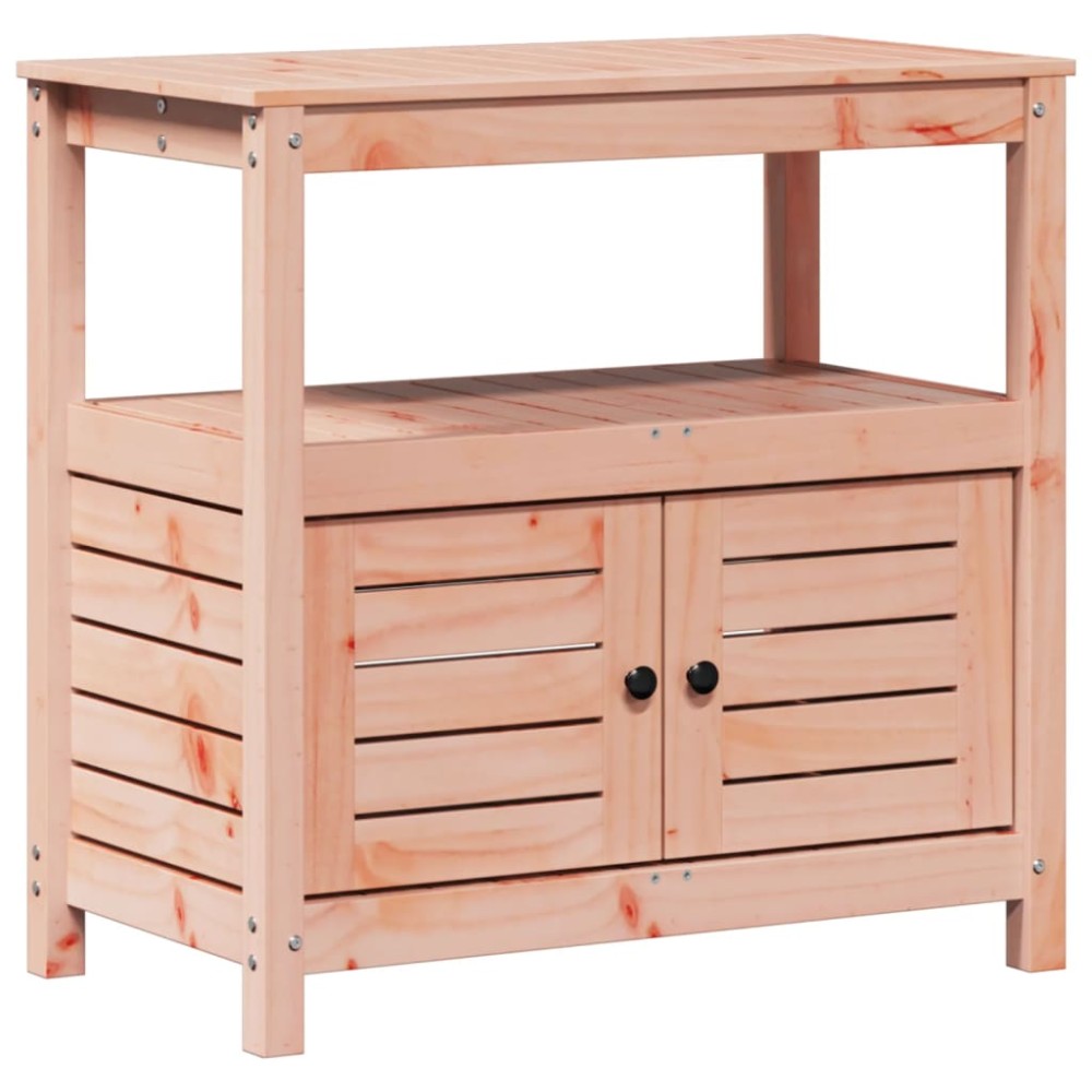 vidaXL Masă de plantare cu rafturi 82,5x45x81 cm lemn masiv douglas