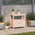 vidaXL Masă de plantare cu rafturi 82,5x45x81 cm lemn masiv douglas vidaXL Masă de plantare cu rafturi 82,5x45x81 cm lemn masiv douglas